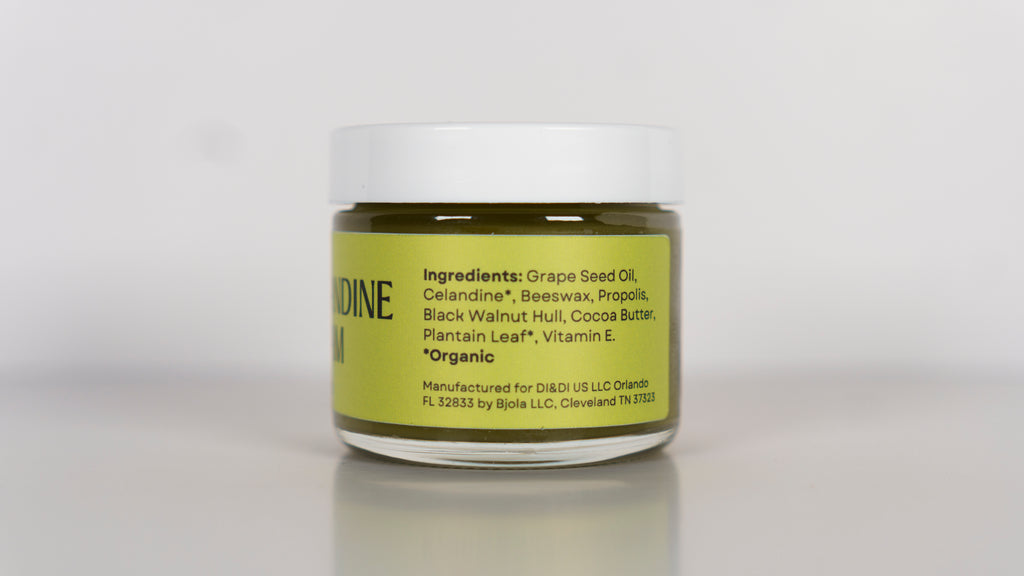 Organic Celandine Cream , 2 oz