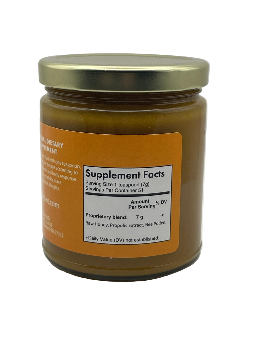 Raw Honey with Propolis & Bee Pollen, 12.5 oz