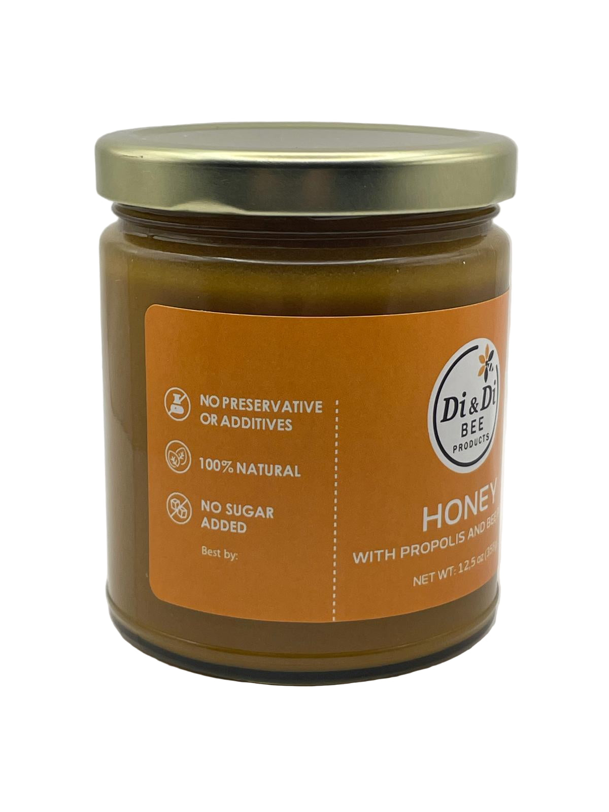 Raw Honey with Propolis & Bee Pollen, 12.5 oz