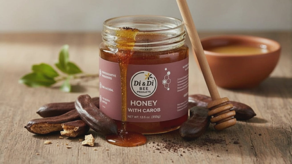 Raw Honey with Carob, 12.5 oz
